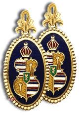14 Karat Gold Royal Hawaiian Elongated Coin Edged Seal Earrings - Trademark Jewelers