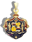 HCE-3 14 Karat Gold Royal Hawaiian Coat of Arms Pendant - Trademark Jewelers