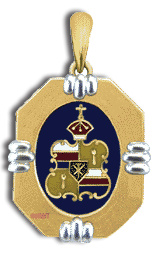14 Karat White/Yellow Gold Royal Hawaiian Seal Pendant - Trademark Jewelers