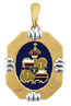 SFM6 14 Karat Gold Gold Royal Hawaiian Octagon Pendant - Trademark Jewelers