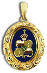 14 Karat Gold Open Filigree Royal Hawaiian Seal Pendant - Trademark Jewelers