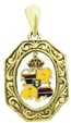 SFXS-3 14 Karat Gold Royal Hawaiian Antiqued Seal Pendant - Trademark Jewelers