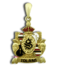 14 Karat Gold School Crest "Iolani" Pendant - Trademark Jewelers
