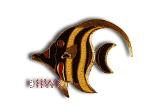 14 Karat Gold Moorish Idol or Kihikihi Enameled Fish Collector Pin - Trademark Jewelers