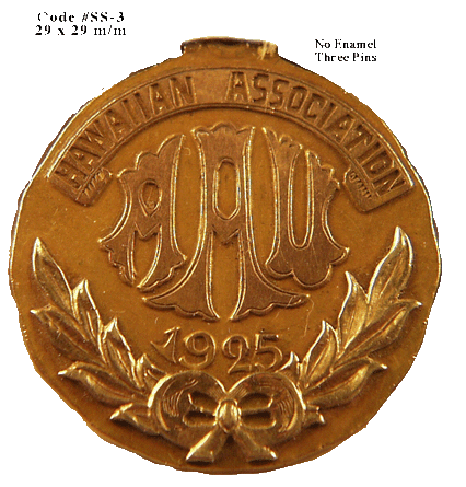 Hawaii Association 1925 AAU Medallion - Trademark Jewelers