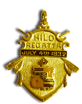 14 Karat Gold or S/S with 14 Karat Gold Seal; Hilo Regatta July 4th 1932 Collector Medallion - Trademark Jewelers