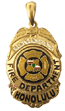 14 Karat Gold Honolulu Fire Department Pendant - Trademark Jewelers