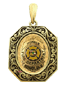14 Karat Gold Fire Department Filigree Octagon Pendant - Trademark Jewelers