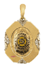14 Karat Gold Fire Department Shield Octagon Pendant - Trademark Jewelers
