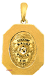 14 Karat Gold Shield Octagon Frame Pendant - Trademark Jewelers