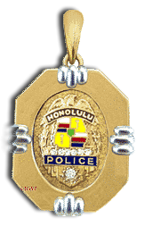 14 Karat Gold Police Department Ocatgon Pendant - Trademark Jewelers