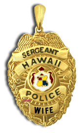 14 Karat Gold "Keiki" Hawaii Police Department Pendant - Trademark Jewelers