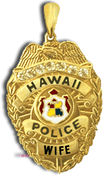 14 Karat Gold "Keiki" Hawaii Police Department Pendant - Trademark Jewelers