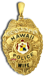 14 Karat Gold "Regular" Hawaii Police Department Pendant - Trademark Jewelers