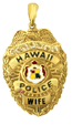 HPP5 14 Karat Gold "Regular" Hawaii Police Department Pendant - Trademark Jewelers