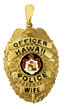 HPP6 14 Karat Gold "Large" Hawaii Police Department Pendant - Trademark Jewelers