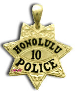 14 Karat Gold Honolulu Police Department Star Pendant - Trademark Jewelers