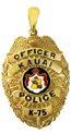 KPP5 14 Karat Gold "Regular" Kauai Police Pendant - Trademark Jewelers