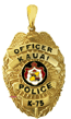 KPP6 14 Karat Gold "Large" Kauai Police Department Pendant