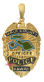 MPP5  14 Karat Gold "Regular" Maui Police Department Pendant - Trademark Jewelers