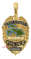 MPP5  14 Karat Gold "Regular" Maui Police Department Pendant - Trademark Jewelers