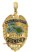 MPP6 14 Karat Gold "Large" Maui Police Department Pendant - Trademark Jewelers