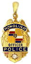 OPP-1 Keiki Honolulu Police Shield Pendant - Trademark Jewelers