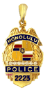 OPP-1 Keiki Honolulu Police Shield Pendant - Trademark Jewelers