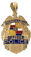 OPP2 14 Karat Gold "Petite" Honolulu Police Shield Pendant -  Trademark Jewelers