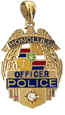 OPP2 14 Karat Gold "Petite" Honolulu Police Shield Pendant -  Trademark Jewelers