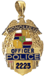 OPP4 14 Karat Gold "Regular" Honolulu Police Shield Pendant - Trademark Jewelers