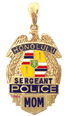 OPP6 14 Karat Gold "Large" Honolulu Police Shield Pendant - Trademark Jewelers