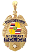 OPP6 14 Karat Gold "Large" Honolulu Police Shield Pendant - Trademark Jewelers