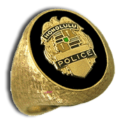 Gents 14 Karat Gold Police Department Ring - Trademark Jewelers