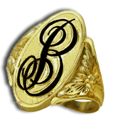 Ladies 14 Karat Gold Elongaed Hawaiian Ring - Trademark Jewelers