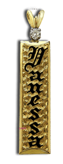 14 Karat Gold Vertical Star Cut Hawiian Pendant - Trademark Jewelers