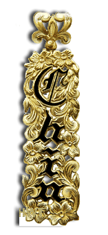 14 Karat Vertical Open Engraved Pendant - Trademark Jewelers