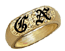 14 Karat Gold Hawaiian Initial Signet Ring - Trademark Jewelers