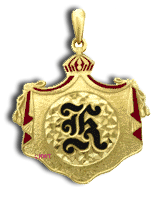 14 Karat Gold Hawaiian Initial Pendant - Trademark Jewelers