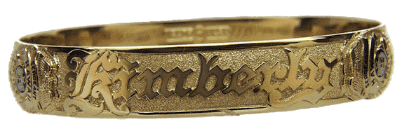 Hawaiian Bracelet with Raised Letters - Trademark Jewelers